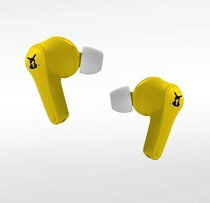 OTL Pokémon Pikachu In-ear Bluetooth Handsfree Earphones with Charging Case Yellow vue 2