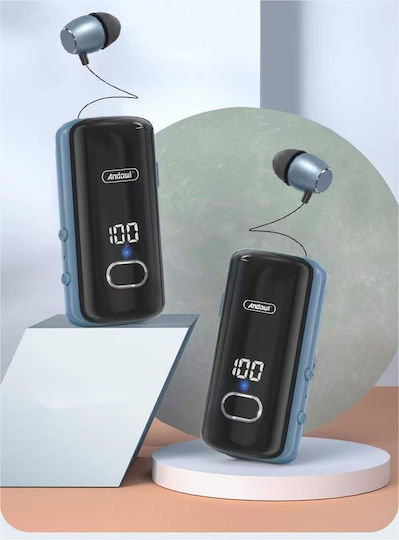 Andowl Q-EH580 In-ear Bluetooth Handsfree Headphone Black Beige view 3