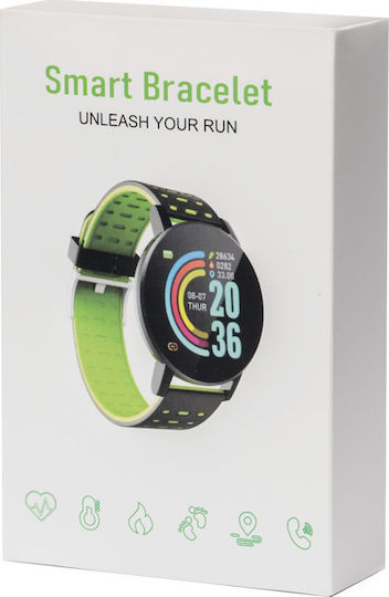 119 Plus 43mm Smartwatch with Heart Rate Monitor (Green) view 2