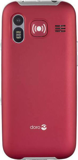 Doro Primo 368 Single SIM Mobile Phone with Big Buttons Red view 4