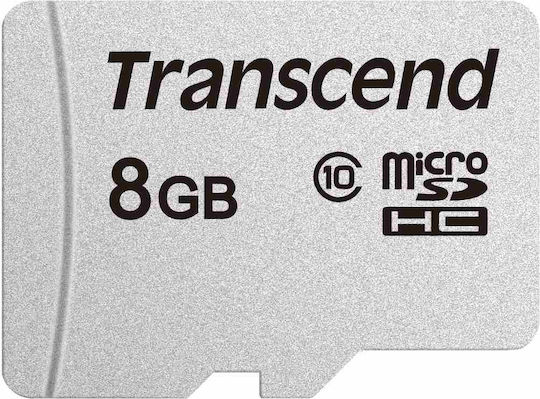 Transcend 300s microSDHC 8GB Class 10 U1 V30 A1 UHS-I view 1