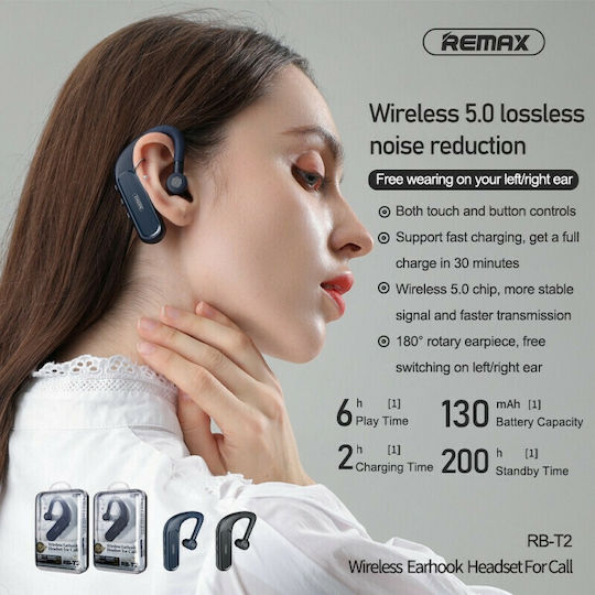 Remax RB-T2 In-ear Bluetooth Handsfree Earphone Black view 5