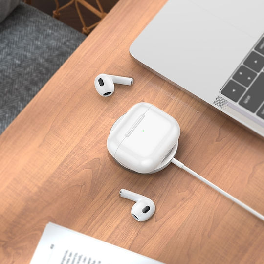Hoco EW95 In-ear Bluetooth Handsfree Earphones with Charging Case White दृश्य 5