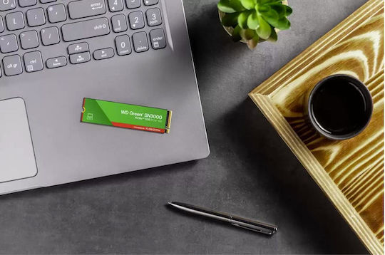 Western Digital Green SN3000 SSD 1TB M.2 Type with PCI Express 4.0 Connection WDS100T4G1E-00CPS0 Bulk view 2