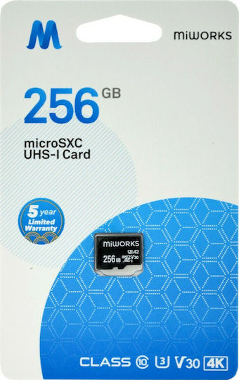 MiWorks microSDXC 256GB Class 10 U3 UHS-I view 1