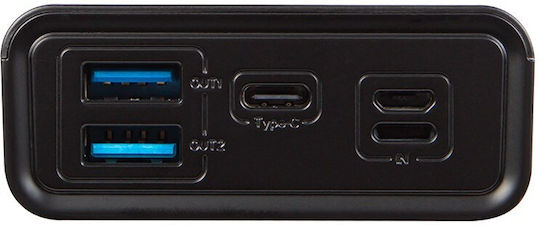 Blow PB10A Power Bank 10000mAh with 2 USB-A Ports and USB-C Port Black view 5