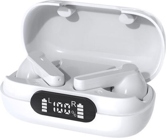 Denver TWE-40 In-ear Bluetooth Handsfree Earphones with Charging Case White view 4
