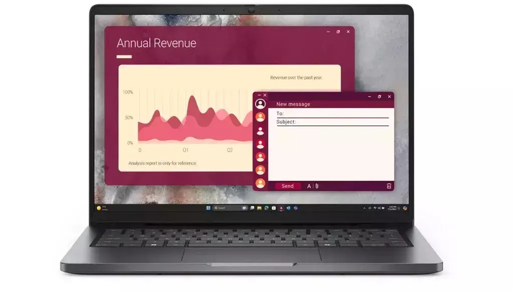 Dell Pro 14 PC14255 14" FHD+ (Ryzen AI 300 Series-AI 7 350/16GB/1TB SSD/W11 Pro) (International English Keyboard) view 1