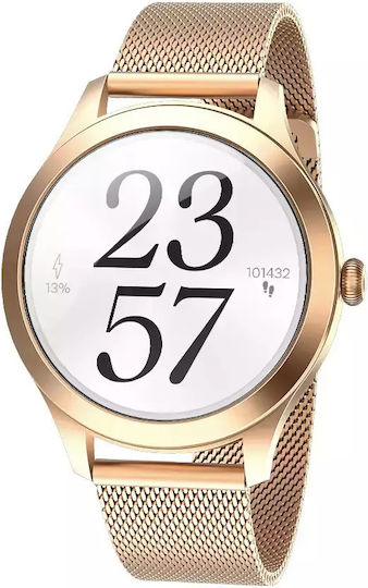 MaxCom FW44 2 Stainless Steel 46mm Smartwatch with SIM and Heart Rate Monitor (Gold)