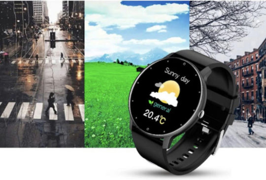 GF03 UltraSLIM 46mm Smartwatch with Heart Rate Monitor (Black) view 4