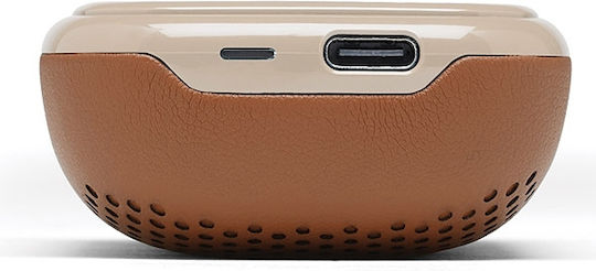 Lexon LA127 Earbud Bluetooth Handsfree Earphones with Charging Case Camel view 8