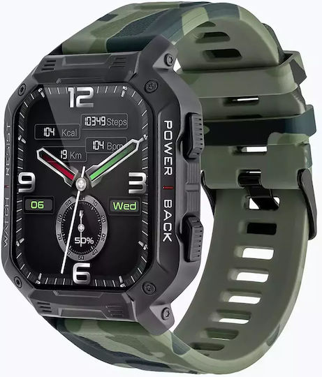 Watchmark Outdoor Ultra Smartwatch with Heart Rate Monitor (Green) view 4