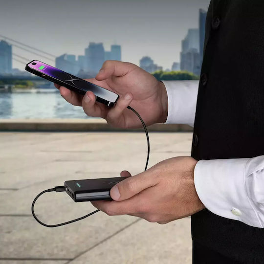 SBS Power Bank 10000mAh 20W with 2 USB-A Ports and USB-C Port Power Delivery Black view 8