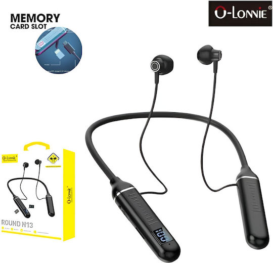 O-Lonnie N13 In-ear Bluetooth Handsfree Earphones with Sweat Resistance Black