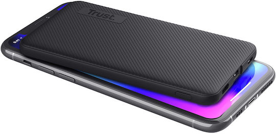 Trust Primo Ultra-thin Power Bank 5000mAh 15W with USB-A Port and USB-C Port Black view 2