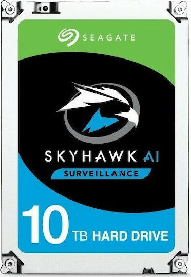 Seagate SkyHawk AI Surveillance 10TB HDD Hard Drive 3.5" SATA III 7200rpm with 256MB Cache for Recorder / NAS / Server ST10000VE001 view 2