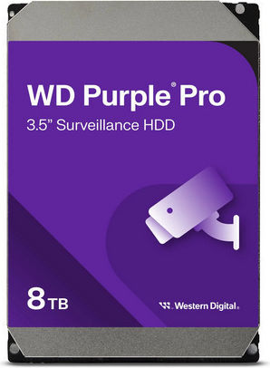 Western Digital Purple Pro Smart Video 8TB HDD Hard Drive 3.5" SATA III 7200rpm with 256MB Cache for Server / Recorder WD8002PURP view 2
