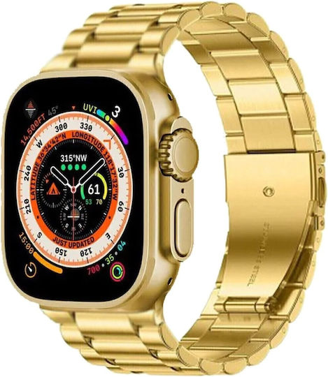 G9 Ultra Pro Smartwatch with Heart Rate Monitor (Gold)