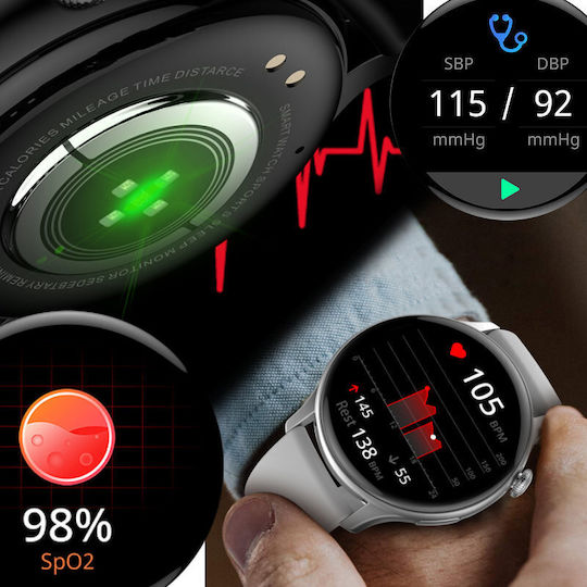 Rubicon Rncf10 Smartwatch with Heart Rate Monitor (Multicolour) vue 2
