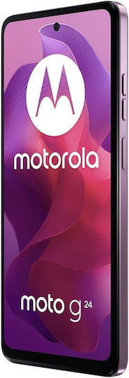 Motorola Moto G24 Dual SIM (4GB/128GB) Pink Lavender vista 3