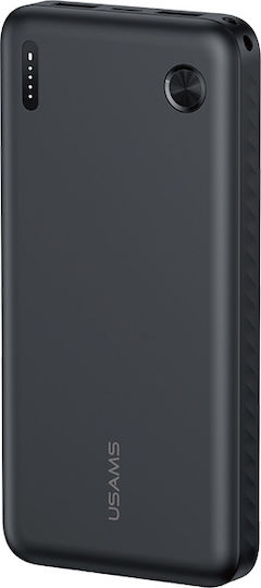 Usams CD253 Power Bank 10000mAh 10W with 2 USB-A Ports Black view 1