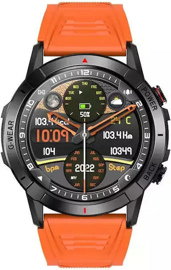 Nubi NX10 Smartwatch with Heart Rate Monitor (Orange) view 6