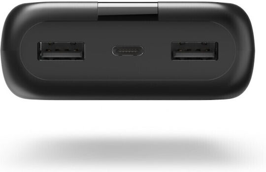 HAMA Performance 20 Power Bank 20000mAh with 2 USB-A Ports and USB-C Port Gray view 2