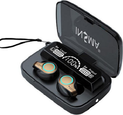 Newest M18 In-ear Bluetooth Handsfree Earphones with Charging Case Black view 1