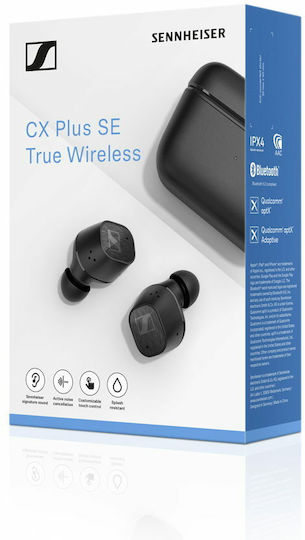 Sennheiser CX Plus SE In-ear Bluetooth Handsfree Earphones with Charging Case Matt Black view 3
