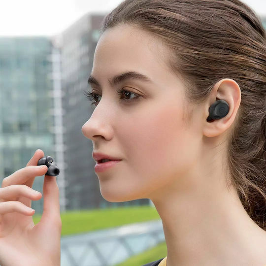 Haylou T16 In-ear Bluetooth Handsfree Earphones with Sweat Resistance and Charging Case Black view 2