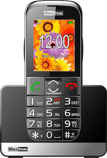MaxCom MM720 Dual SIM Mobile with Large Buttons Black view 5