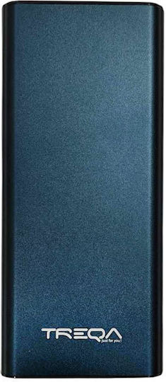 Treqa TR-967 Power Bank 20000mAh with 2 USB-A Ports and USB-C Port Black view 7