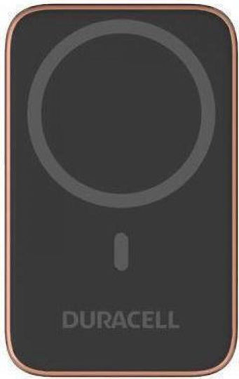 Duracell Magnetic MagSafe Micro 5 MagSafe Power Bank 5000mAh 12W with USB-C Port Black