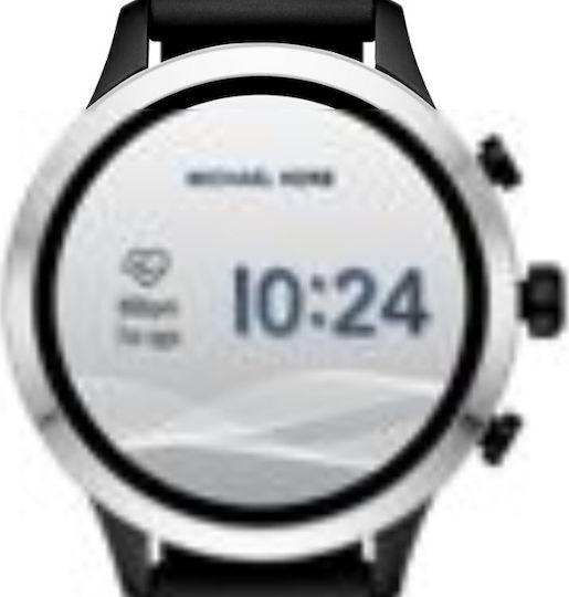Michael Kors Access Runway Stainless Steel 41mm Smartwatch with Heart Rate Monitor (Black) view 3