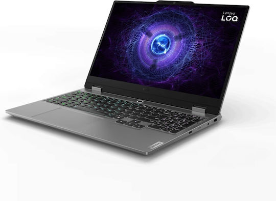 Lenovo LOQ 15IAX9 15.6" IPS FHD 144Hz (i5-12450HX/16GB/512GB SSD/GeForce RTX 4060/No OS) Luna Grey view 4