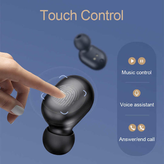 Haylou GT1 Pro In-ear Bluetooth Handsfree Earphones with Sweat Resistance and Charging Case Black view 4
