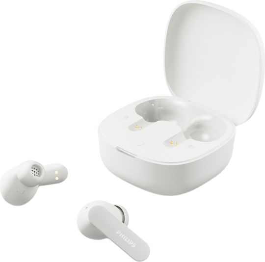 Philips TAT2100 In-ear Bluetooth Handsfree Headphones with Sweat Resistance and Charging Case White