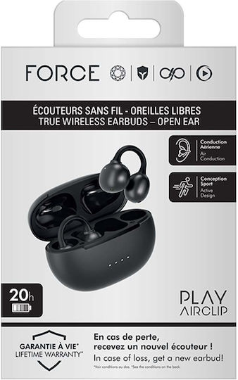 Force Play In-ear Bluetooth Handsfree Earphones Black view 4