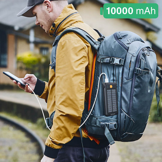 4Smarts Titanpack Flex Solar Power Bank 10000mAh with USB-A Port and USB-C Port Power Delivery / Quick Charge 3.0 Black view 6