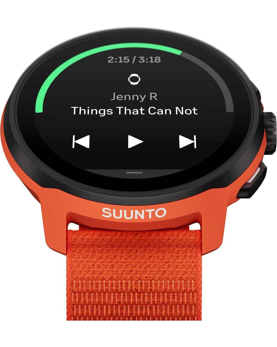 Suunto Run Stainless Steel 46mm Smartwatch with Heart Rate Monitor (Coral Orange) view 6