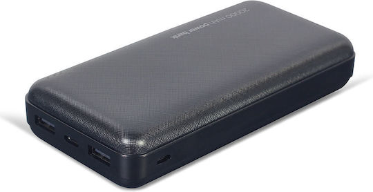 Lamtech LAM112112 Power Bank 20000mAh with 2 USB-A Ports Black vue 3