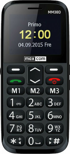 MaxCom MM38D Single SIM Mobile with Large Buttons Black view 5