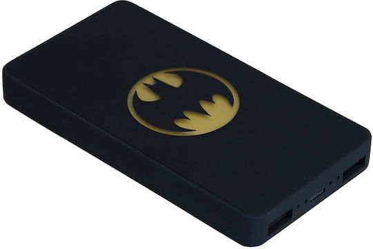 Lazerbuilt DC Batman Power Bank 6000mAh with 2 USB-A Ports Black view 2