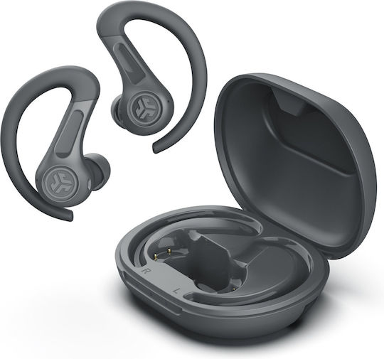 Jlab JBuds Sport ANC 4 Bluetooth Handsfree Earphones with Sweat Resistance and Charging Case Graphite vue 5