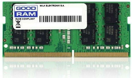 GoodRAM DDR4 with Module 1x8GB and Speed 2400 for Laptop GR2400S464L17S/8G