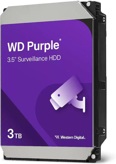 Western Digital 3TB HDD Hard Drive 3.5" SATA III 5400rpm with 128MB Cache for Recorder WD34PURZ view 1