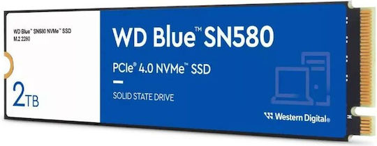 Western Digital Blue SN580 SSD 2TB M.2 Type With PCI Express 4.0 Connection WDS200T3B0E view 4