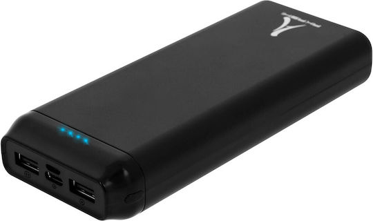 Akashi ALTPB20COMPBL Power Bank 20000mAh 18W with 2 USB-A Ports and USB-C Port Black view 5
