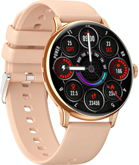CY500 Smartwatch with Heart Rate Monitor (Gold) view 3