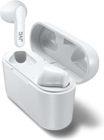 JVC HA-A3T Earbud Bluetooth Handsfree Earphones with Sweat Resistance and Charging Case White vue 2